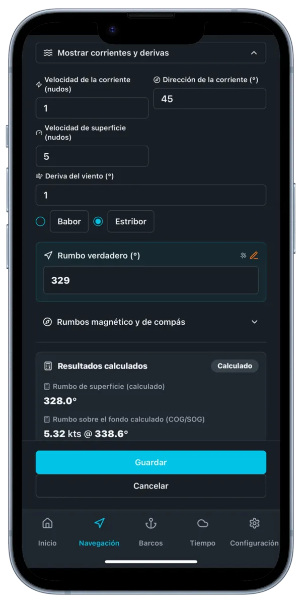 Corrientes y deriva