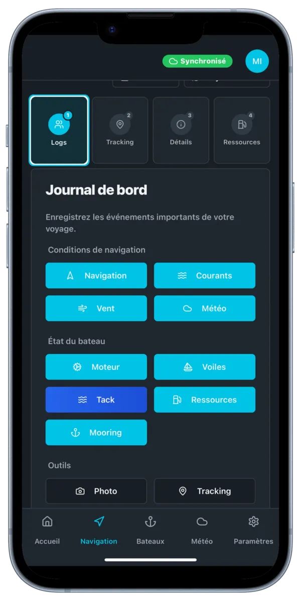 Journal de bord