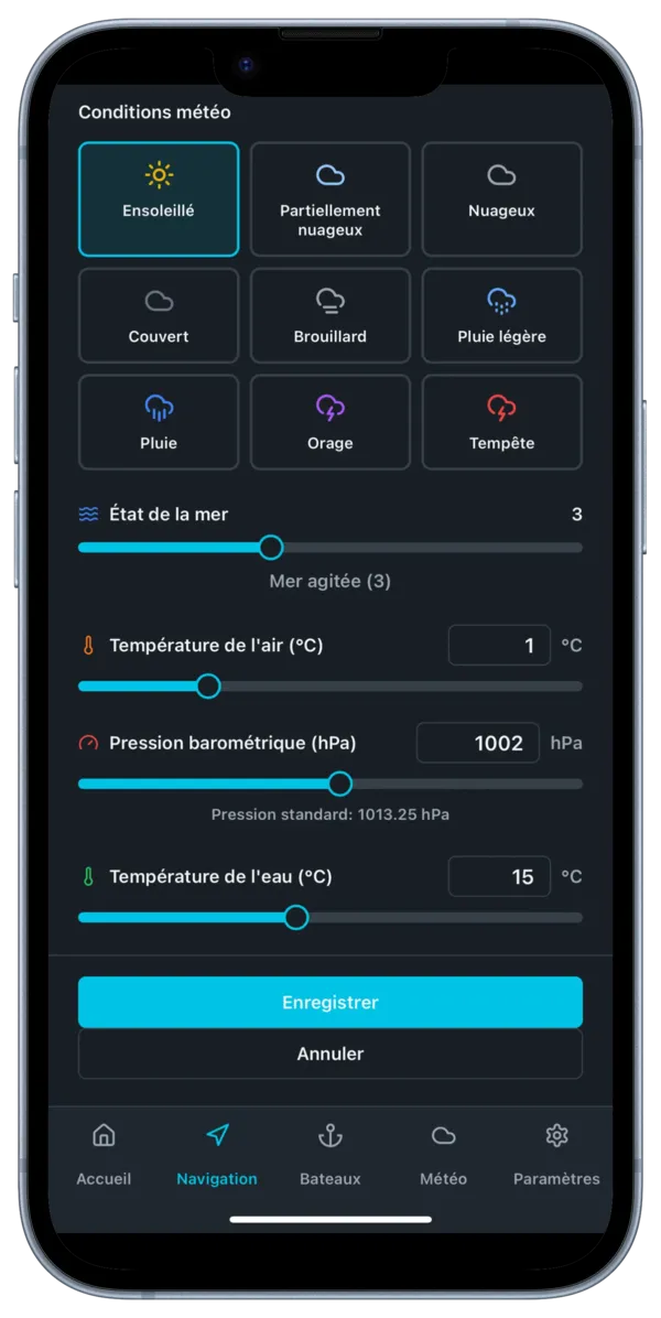 Météo marine